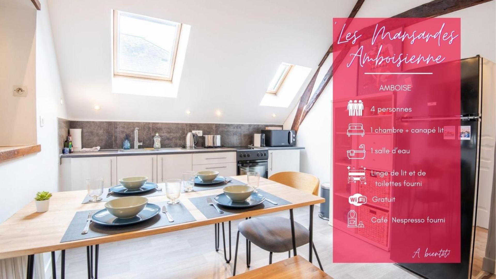 Les Mansardes Amboisiennes Apartman Amboise Kültér fotó